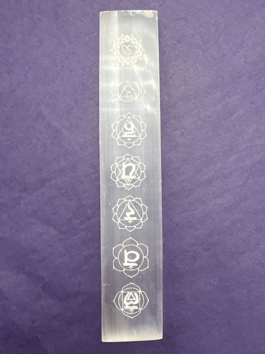 SEL8 Selenite Chakra Bar