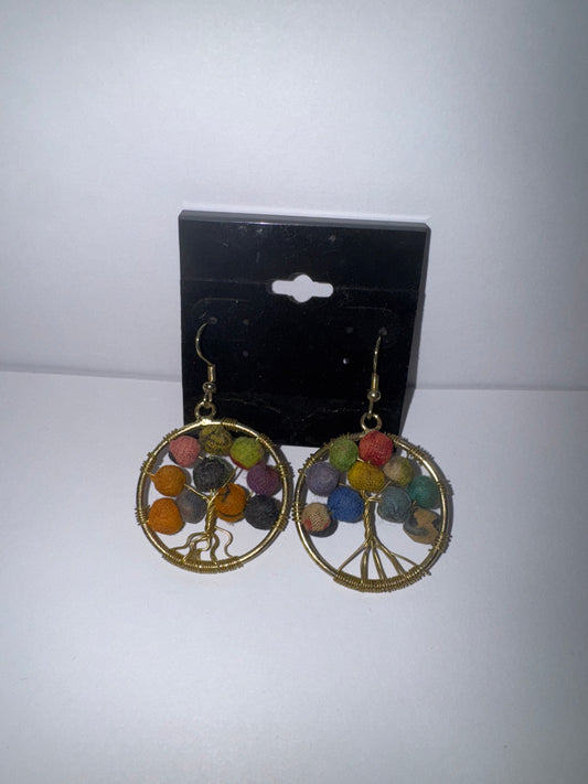 E5041 Earrings Aasha Tree of Life