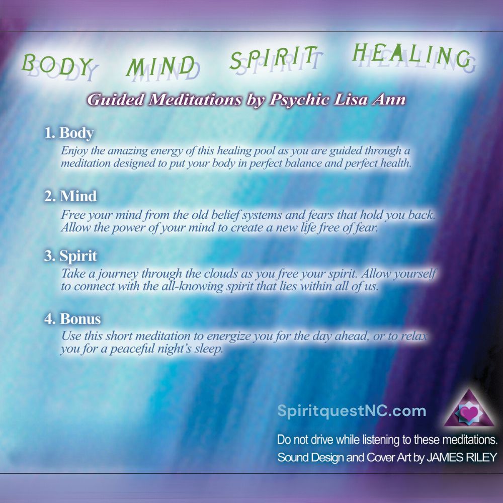 Body Mind Spirit Guided Meditation CD - Download