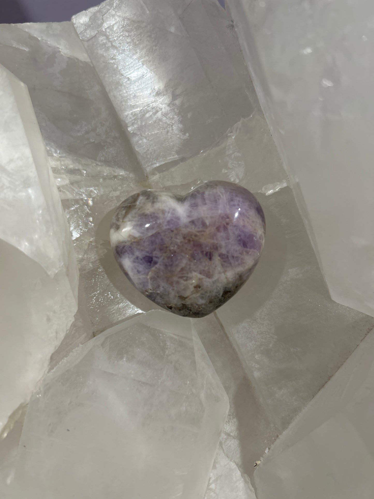 VHA45 Heart Puffed Amethyst 45mm