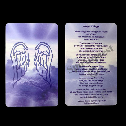 AWC01 Angel Wing Wallet Card