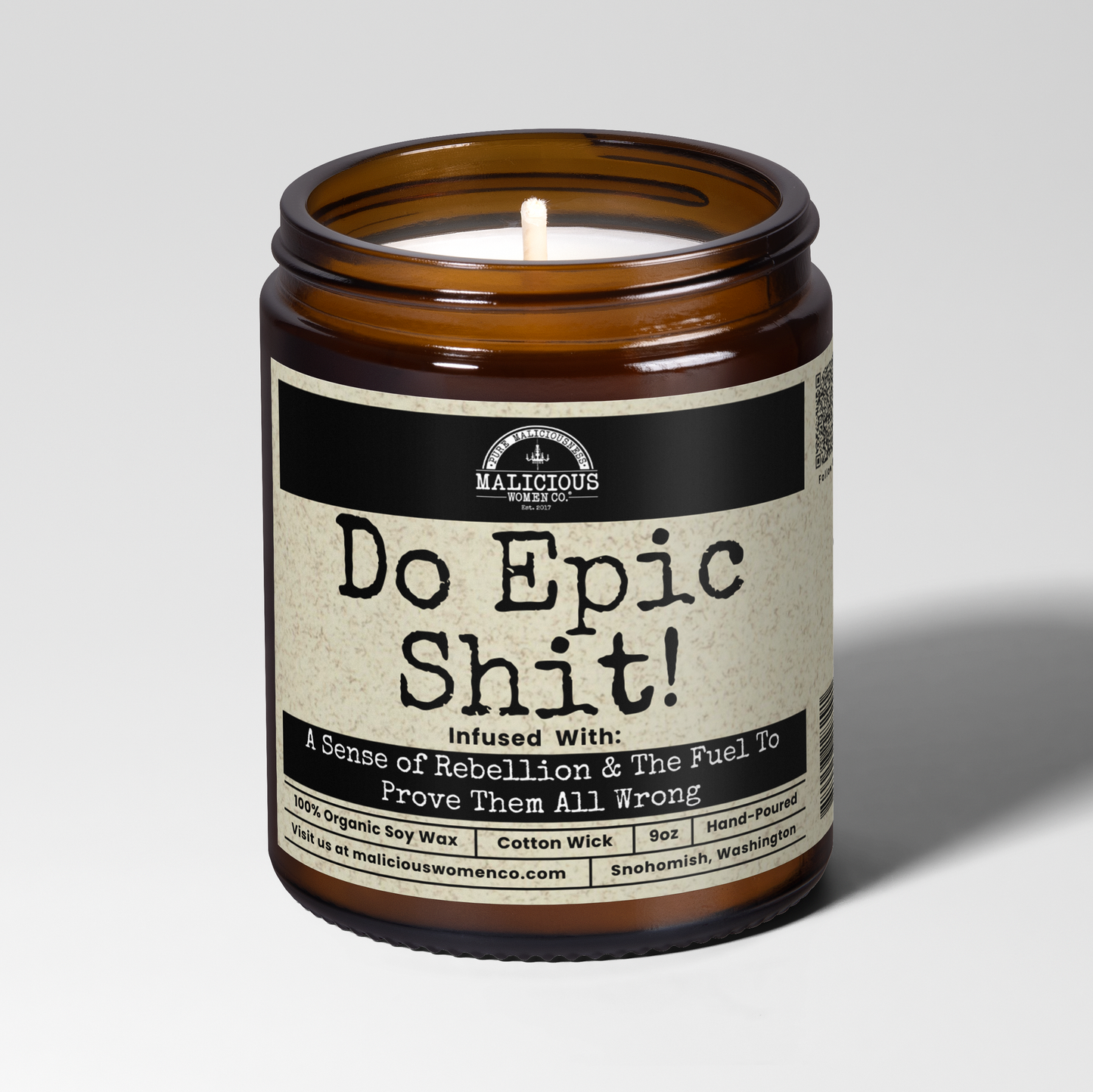 Do Epic Sh*t 9oz Funny Candle Malicious Women Co