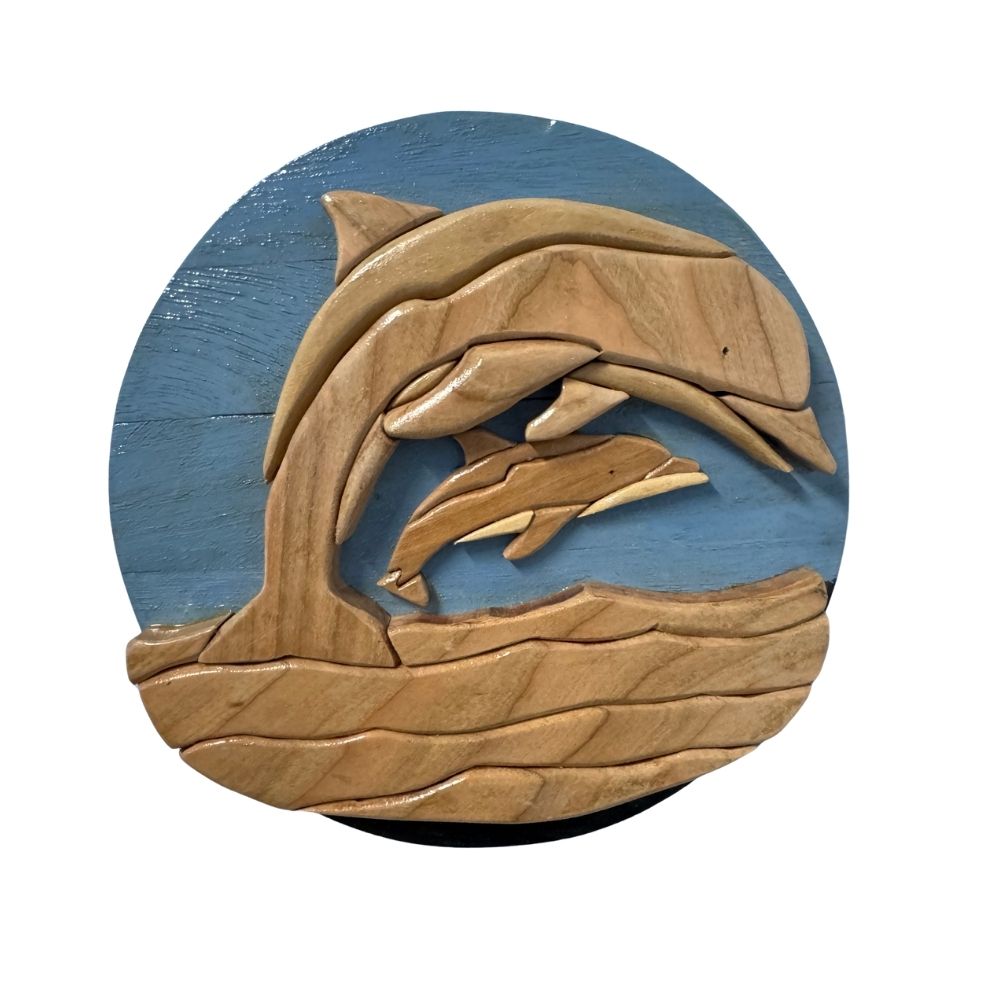 Handcrafted Dolphin Wall Art