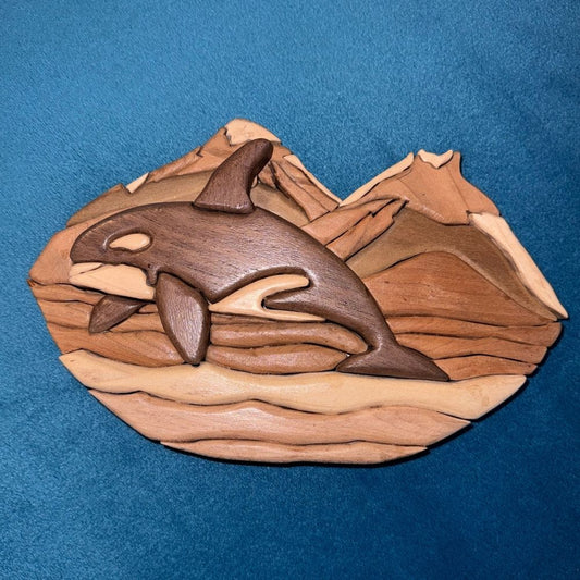 Handcrafted Whale Wall Art