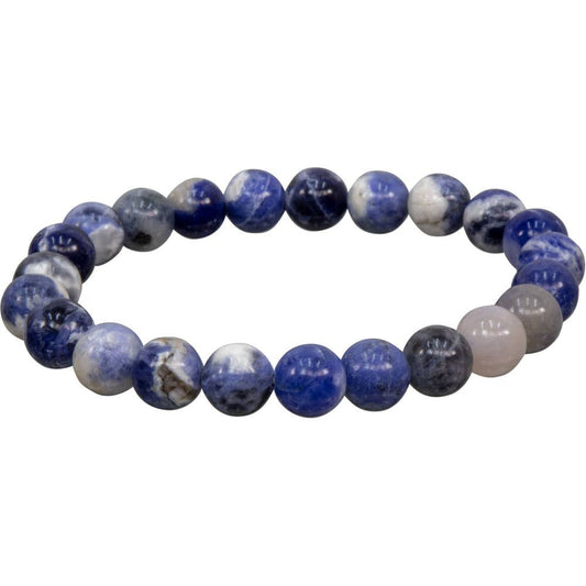 Bracelet 8mm Round Beads - Sodalite