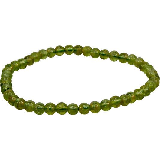 Bracelet 3-4mm Round Beads - Peridot
