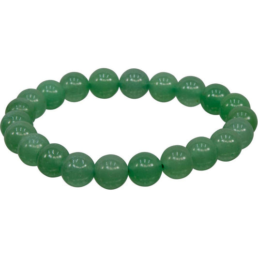 Bracelet 8mm Round Beads - Green Aventurine
