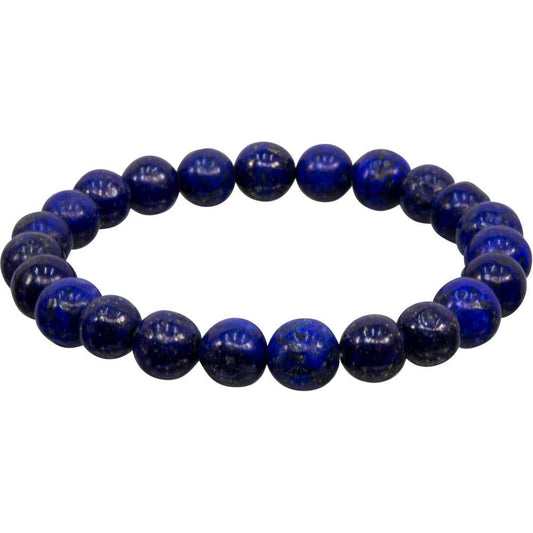 Bracelet 8mm Round Beads - Lapis