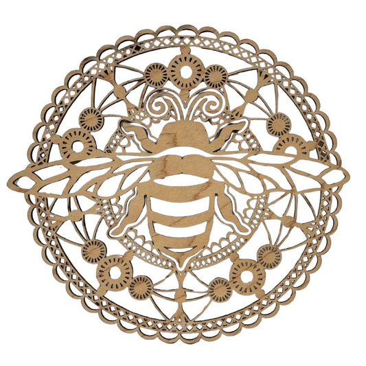 Wooden Mandala Bee
