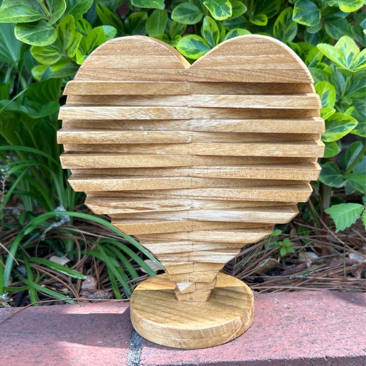 TFWHC Heart Closed Single Wooden Spiral Large