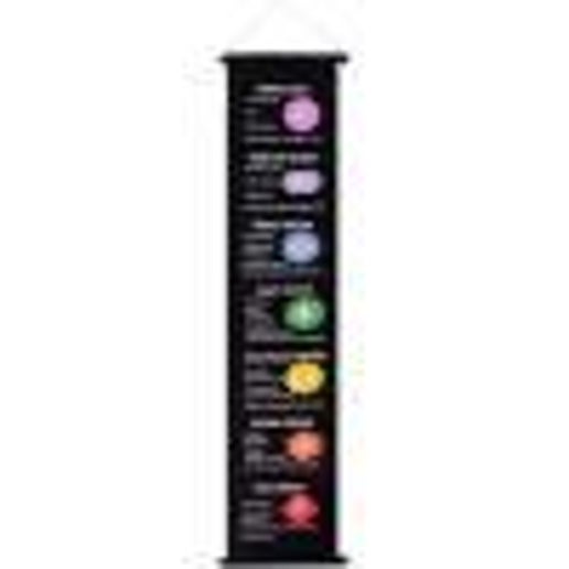 57524 Chakra Banner Inspirational Black