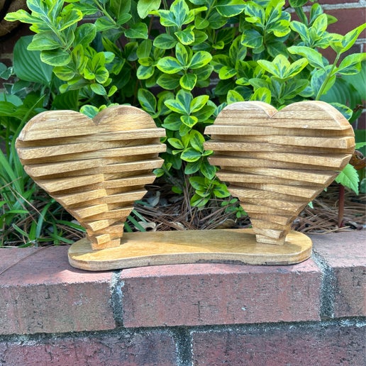 TFWHD Heart Double Wooden Spiral